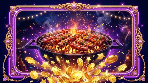 Tragamonedas Asado Bonanza: parrilla con fuego y monedas