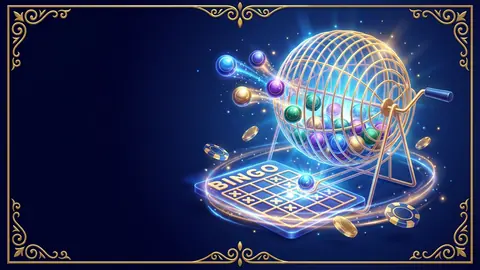 Bingo: jaula con bolillas de colores y cartón marcado